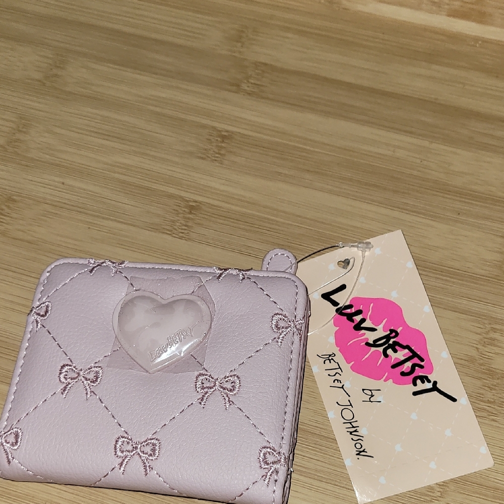 Betsey Johnson Lavendar Compact Wallet